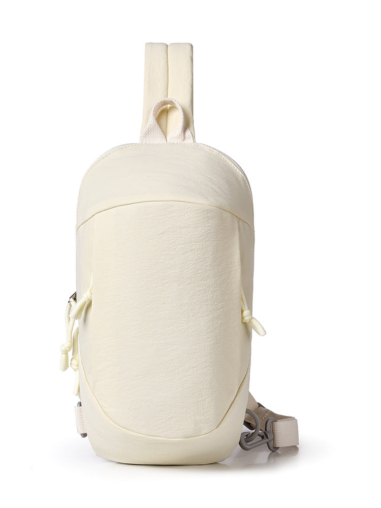 Beige Minimalist Anti-Theft Sling Bag for Men &amp; Women - Water-Resistant Crossbody Chest Pack, Fits 9.7-inch Tablet