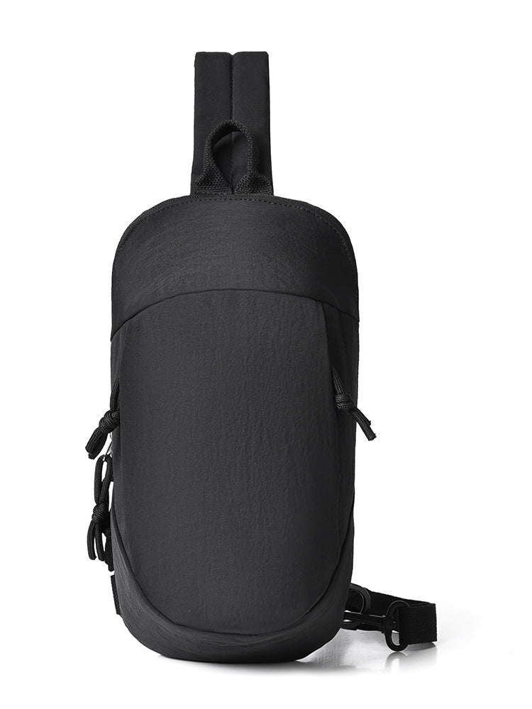 Black Minimalist Anti-Theft Sling Bag for Men &amp; Women - Water-Resistant Crossbody Chest Pack, Fits 9.7-inch Tablet