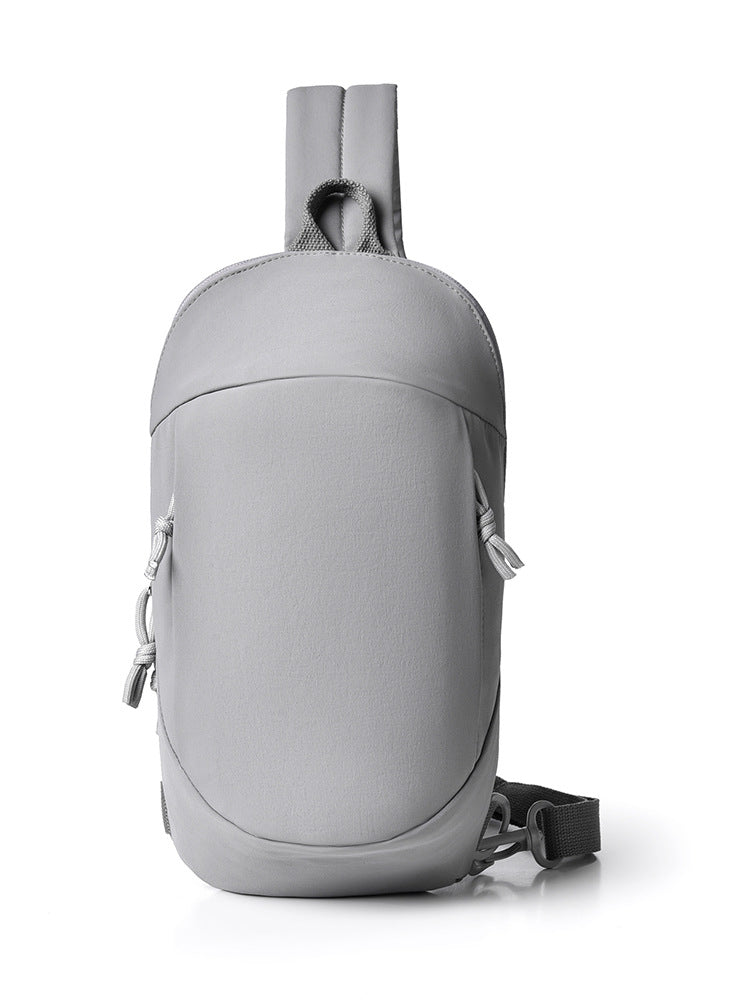 Grey Minimalist Anti-Theft Sling Bag for Men &amp; Women - Water-Resistant Crossbody Chest Pack, Fits 9.7-inch Tablet
