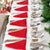 Mini Santa Hat Cutlery Holders (100-Pack) - Festive Christmas Wine Bottle Toppers & Table Decorations
