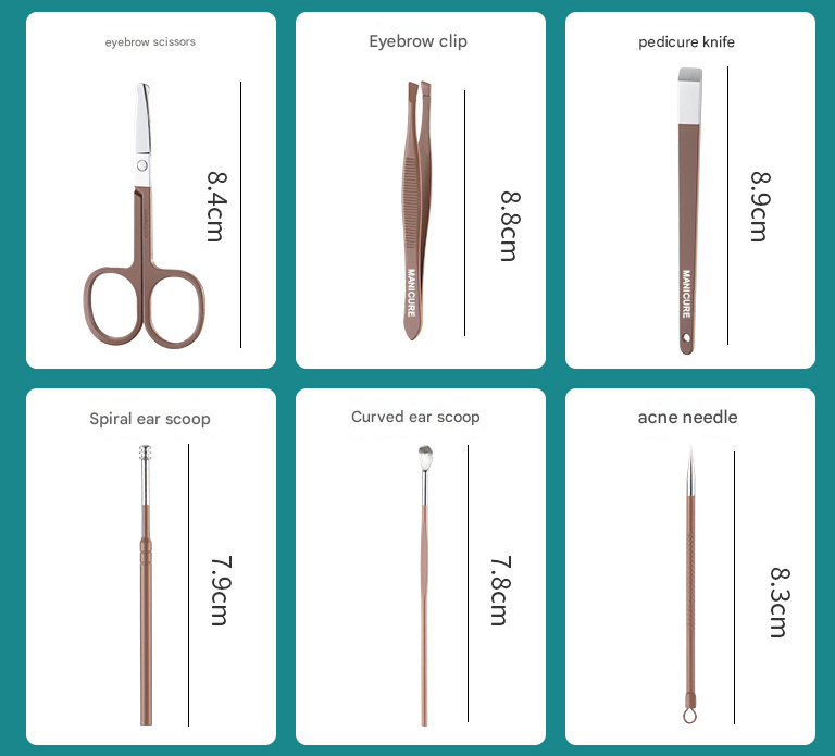 Green Professional 13-Piece Manicure & Pedicure Set - Anti-Splash Carbon Steel Nail Clippers Kit with Compact Drawer Organizer