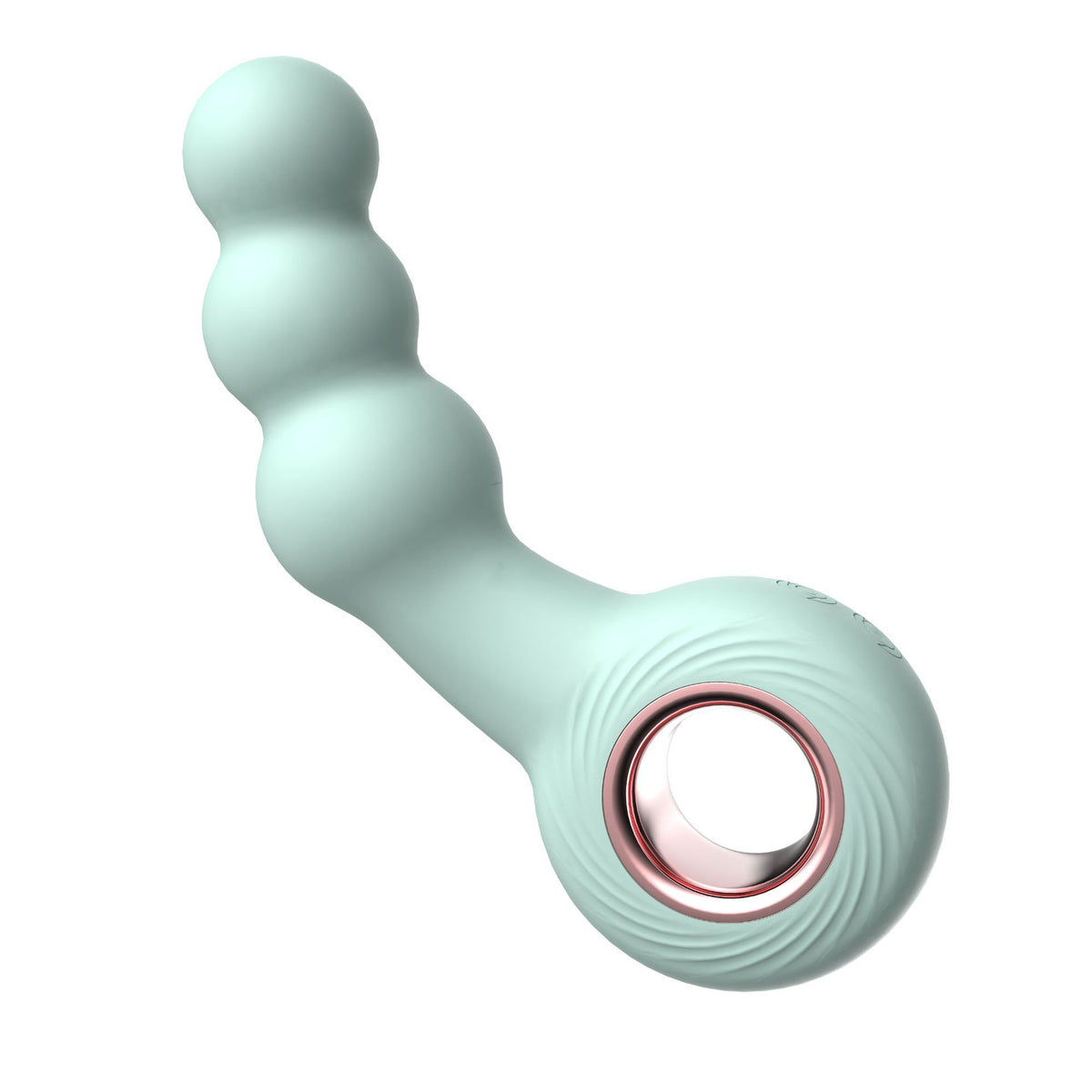 Green Handheld G-Spot &amp; Prostate Massager with Beads- (USB Rechargeable)