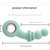 Green Handheld G-Spot & Prostate Massager with Beads- (USB Rechargeable)