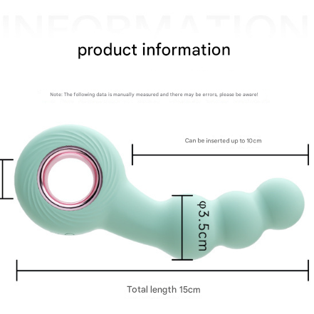 Purple Handheld G-Spot & Prostate Massager with Beads- (USB Rechargeable)