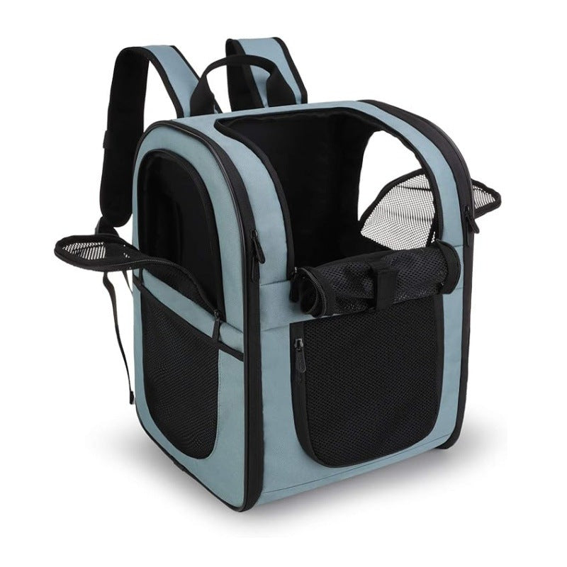Blue Breathable Comfort Pet Travel Backpack