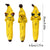 One-Eye Charming Magic Banana Resin Craft Ornament 3piece