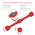 4piece Red small flower Magnetic Silicone Clips - Food-Grade High-Temperature Air Fryer Paper Liner Holders