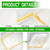 3 piece White Foldable Raised Garden Bed Cover - Vegetable Plant Protector(80 x 34 x 35 cm)