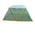 3 piece Green Foldable Raised Garden Bed Cover - Vegetable Plant Protector(80 x 34 x 35 cm)