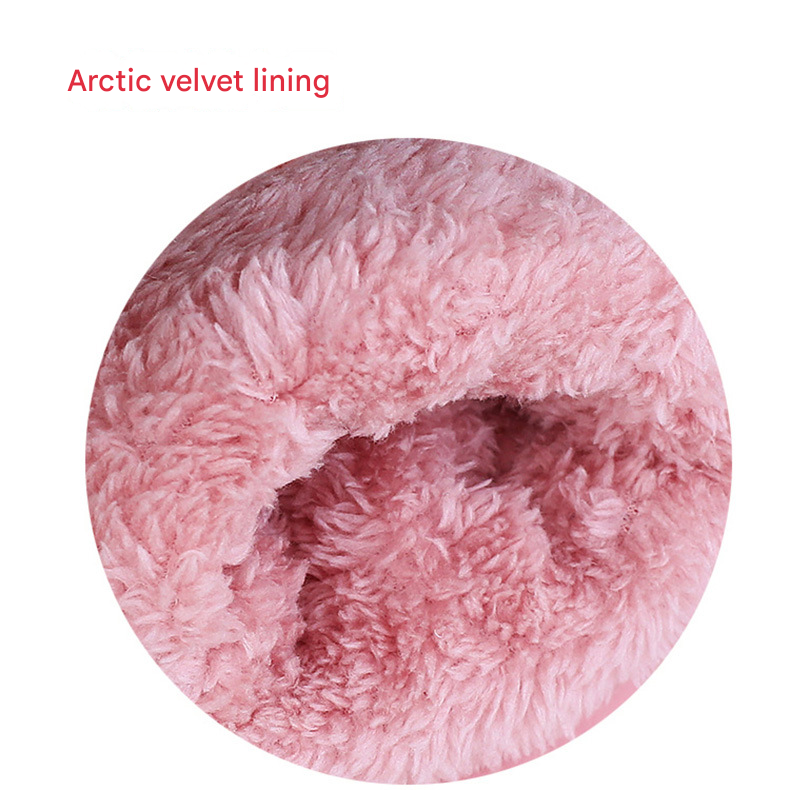 Pink Women's Warm Winter Ski Gloves - Waterproof & Windproof Touchscreen Gloves for Snow Sports