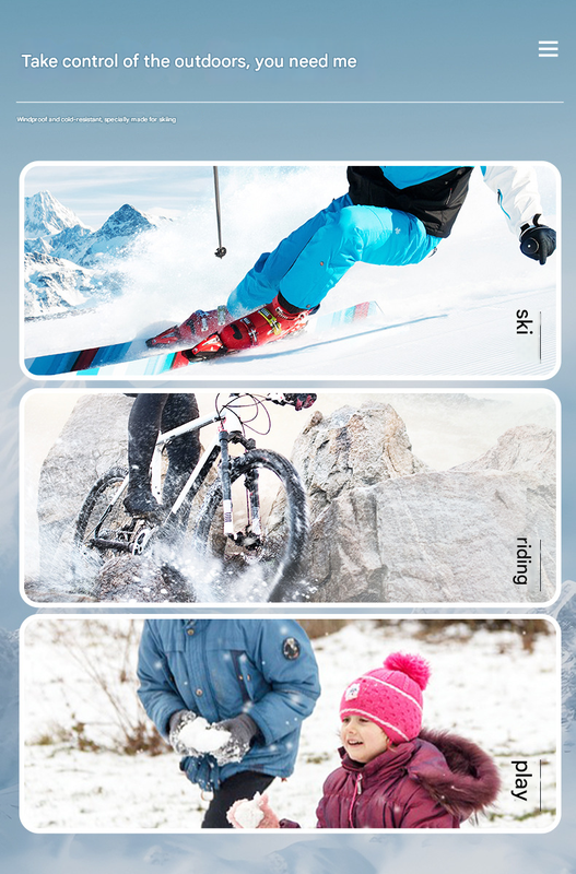 Black Women's Warm Winter Ski Gloves - Waterproof & Windproof Touchscreen Gloves for Snow Sports