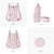 Pink Women's Crossbody Water Bottle Bag-Perfect for Hiking and Cycling