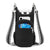 Black Women's Crossbody Water Bottle Bag-Perfect for Hiking and Cycling