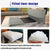Grey New Fashion Velvet Recliner Headrest with Anti-Slip Base - Adjustable Neck Support Car Pillow