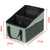 3-piece Black Car Trunk Storage Box - Large Capacity Oxford Cloth Foldable Car Seat Organizer