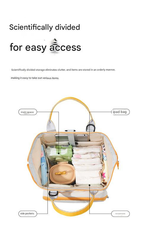 Beige Versatile 3-in-1 Nappy Bag | Convertible Backpack, Tote & Crossbody with Insulated Pockets