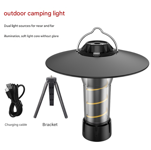 Vintage Lighthouse LED Camping Lantern | 5-Mode Rechargeable Light with Tripod