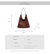 Coffee color Chic Faux Suede Tote Bag with Matching Pouch | Large Capacity Slouchy Shoulder Bag