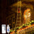 Festive Climbing Santa LED Ladder Light - USB Powered Outdoor Christmas Hanging Decoration with Remote(1.7m)