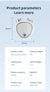 White EMS Microcurrent Facial Lifting Massager - Skin Tightening & Sculpting Beauty Tool