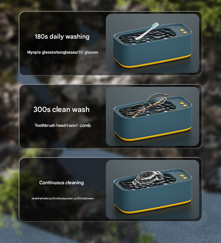 Pink Portable Ultrasonic Cleaner - 45kHz Professional High-Frequency Cleaning Machine for Jewellery, Glasses, Watches, and Makeup Brushes