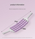 Purple Four-Row Bendable Massage Roller - Muscle Relaxation and Sensory Integration Training for Children