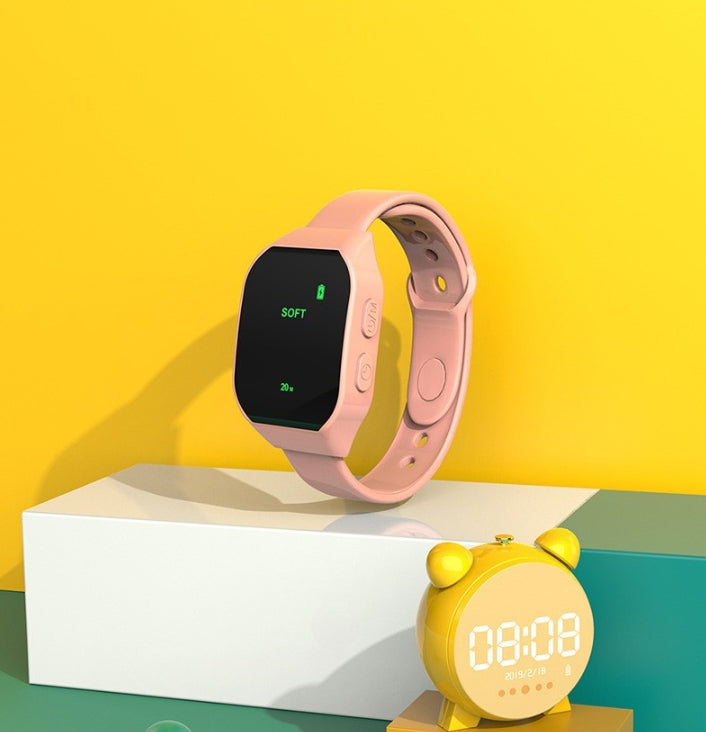 Pink Smart Microcurrent Wristband Sleep Aid - Wearable Sleep Assistance Device