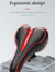 Black Mountain Bike Saddle - Comfortable and Durable Bicycle Seat for MTB and Road Bikes