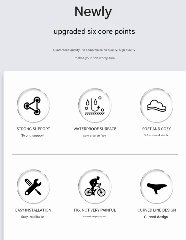 Black Mountain Bike Saddle - Comfortable and Durable Bicycle Seat for MTB and Road Bikes