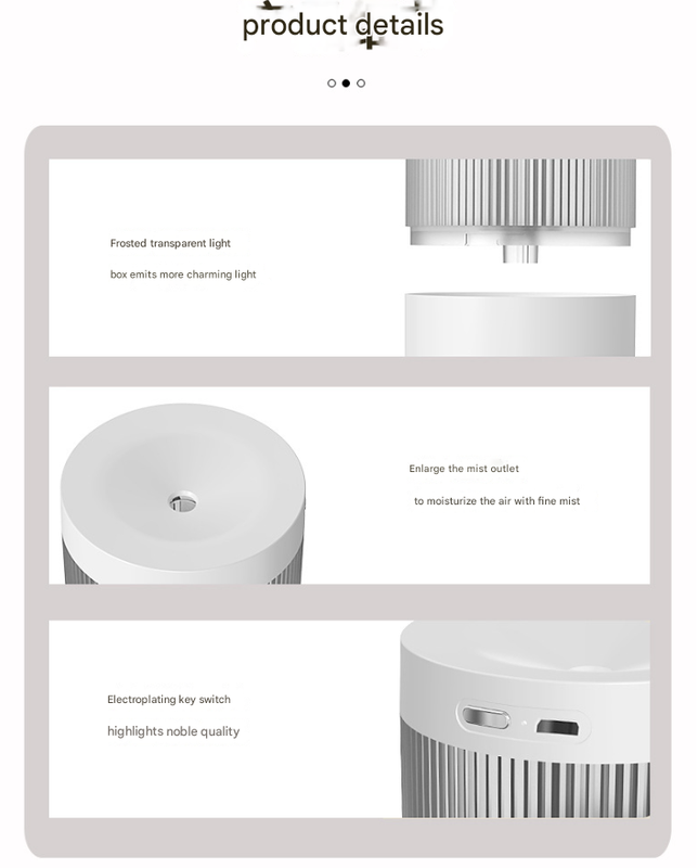 2-Piece Pink Mini Desktop Humidifier - Portable Mist Maker for Home and Car Use