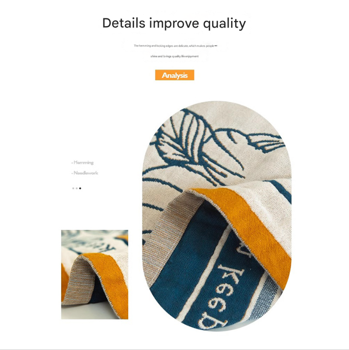 Rural breeze 40S Pure Cotton Gauze Bath Towel - Extra Large, Thick, Soft, and Highly Absorbent for Adults