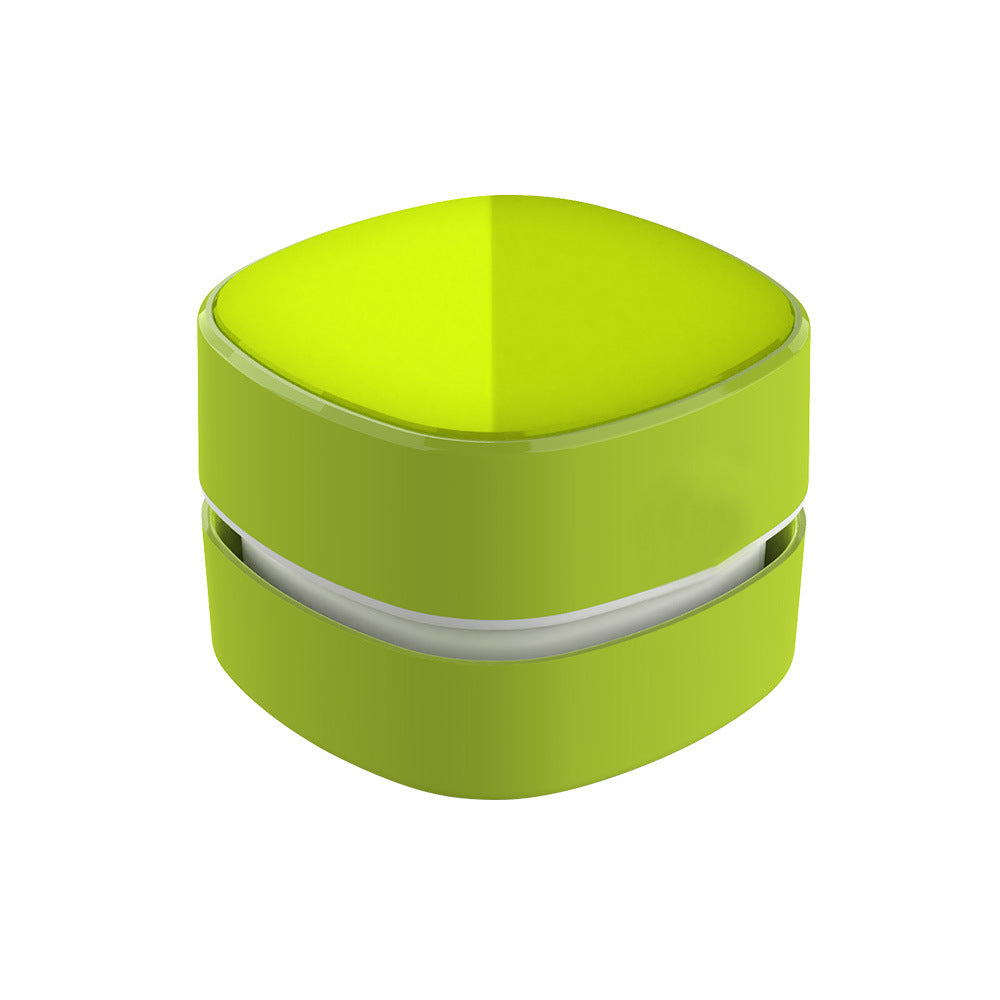 Green Rechargeable Cordless Mini Desktop Vacuum - Portable Handheld Cleaner for Desk, Keyboard, Crumb & Dust