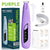 Purple Precision Pet Paw Trimmer - Waterproof & Rechargeable Grooming Clipper for Dog & Cat Paws, Eyes, and Ears