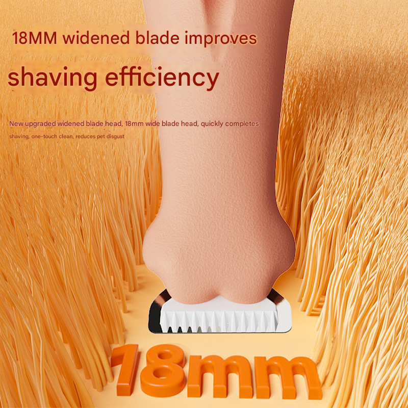 Khaki Precision Pet Paw Trimmer - Waterproof & Rechargeable Grooming Clipper for Dog & Cat Paws, Eyes, and Ears