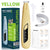 Yellow Precision Pet Paw Trimmer - Waterproof & Rechargeable Grooming Clipper for Dog & Cat Paws, Eyes, and Ears