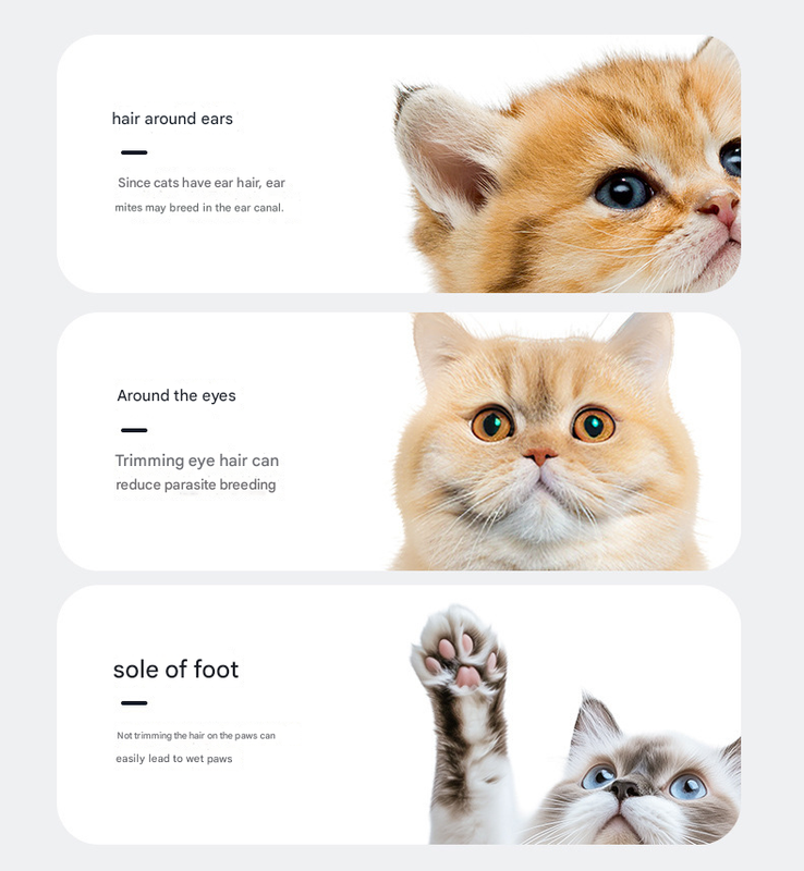 Yellow Precision Pet Paw Trimmer - Waterproof & Rechargeable Grooming Clipper for Dog & Cat Paws, Eyes, and Ears