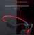 Black and red IPX8 Waterproof Swimming Headphones - Bone Conduction with 32GB MP3 Player