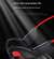 Black and red IPX8 Waterproof Swimming Headphones - Bone Conduction with 32GB MP3 Player