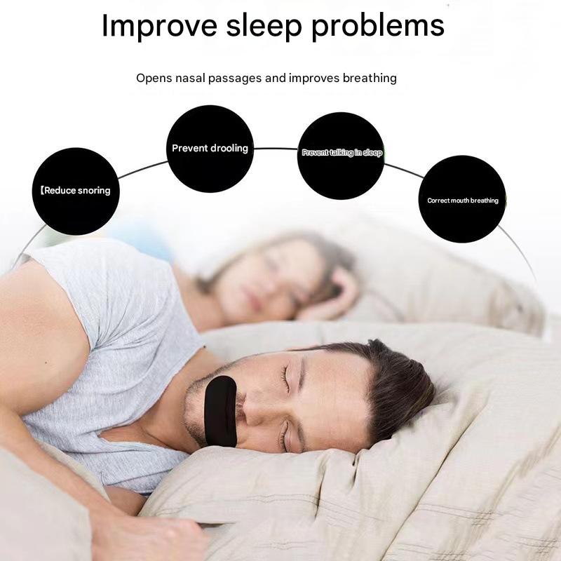 2-piece Premium Sleep Stop Snoring Strips - 30 pieces of breathable, skin-friendly tape for snoring relief, correcting mouth breathing and improving sleep