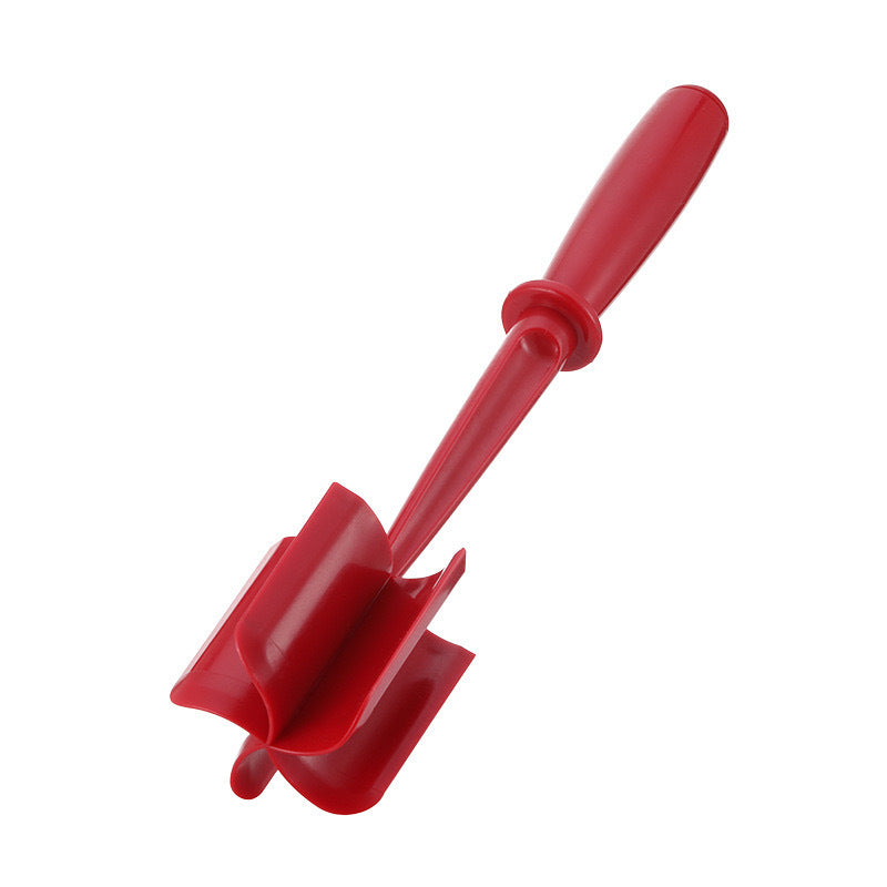 3-pieces Red Premium Heat Resistant Meat Chopper - Ground Meat Masher Utensil for Hamburger &amp; Non-Stick Pans