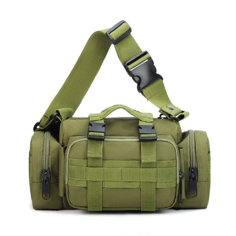 Military green Tactical Outdoor Waist Bag - Durable Multi-functional Crossbody Shoulder Pack for Men &amp; Women
