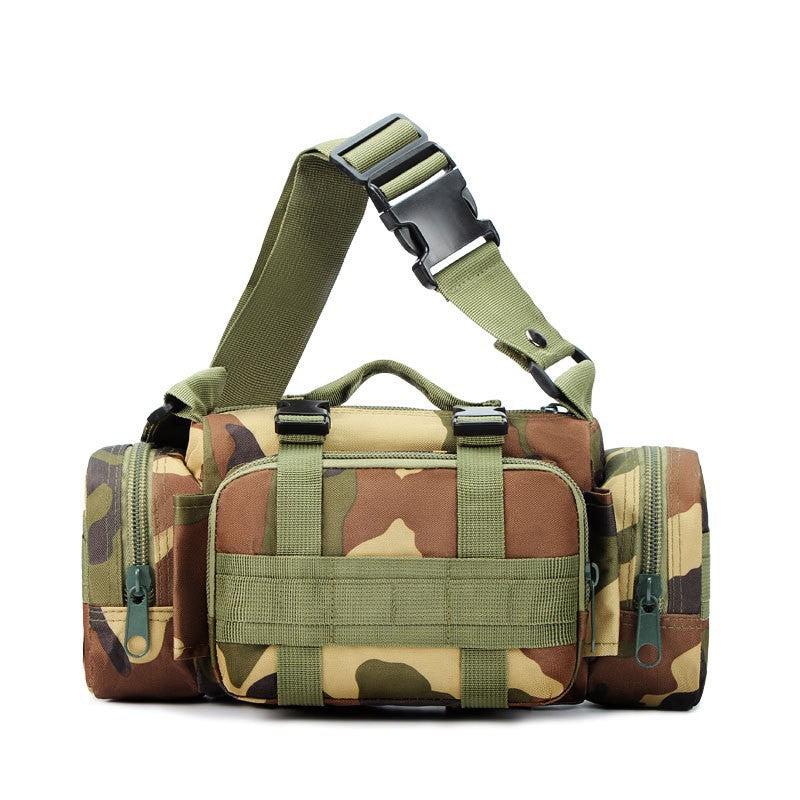 Jungle camouflage Tactical Outdoor Waist Bag - Durable Multi-functional Crossbody Shoulder Pack for Men &amp; Women