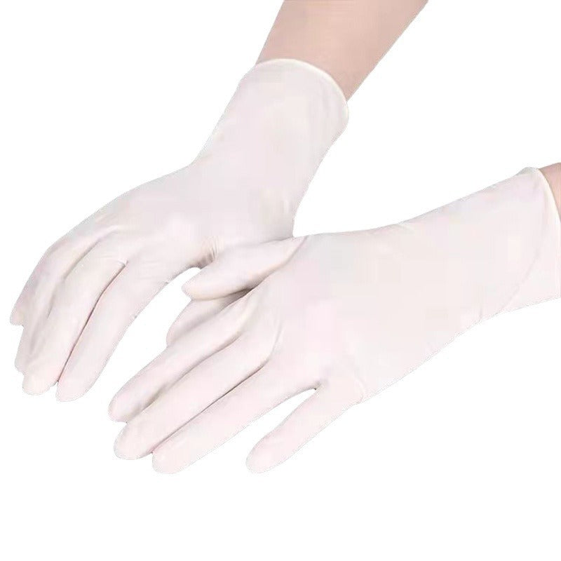 100 Pairs White Premium Disposable Nitrile Gloves - Powder-Free &amp; Extra Durable for Multi-Purpose Use(M)