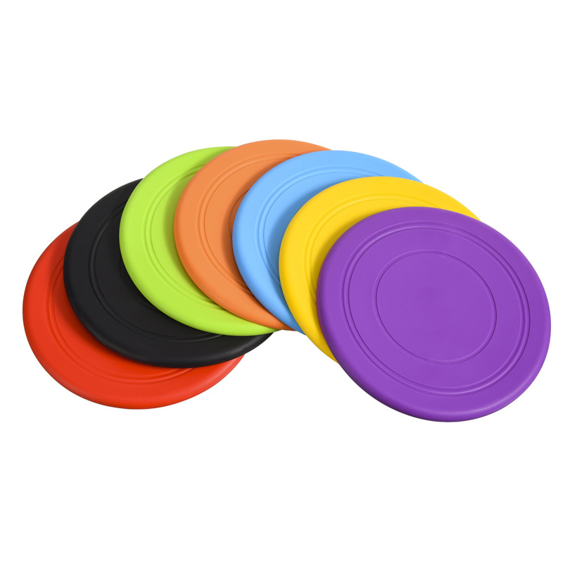 Seven-piece coloured set Soft Flying Disc Dog Toy - Durable &amp; Gentle Rubber Frisbee for Interactive Fetch and Training