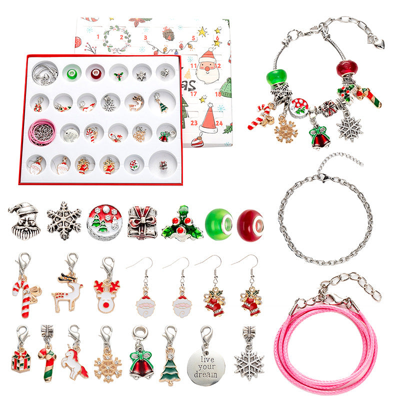 Sliver 44-Piece Assorted Christmas Baubles Set with Elegant Designs in Wooden Gift Box - 3-6cm Decorative Ornaments for Tree, Home &amp; Holiday Display