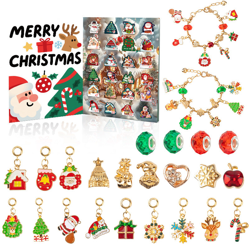 44-Piece Assorted Christmas Baubles Set with Elegant Designs in Wooden Gift Box - 3-6cm Decorative Ornaments for Tree, Home &amp; Holiday Display(RC469-1)