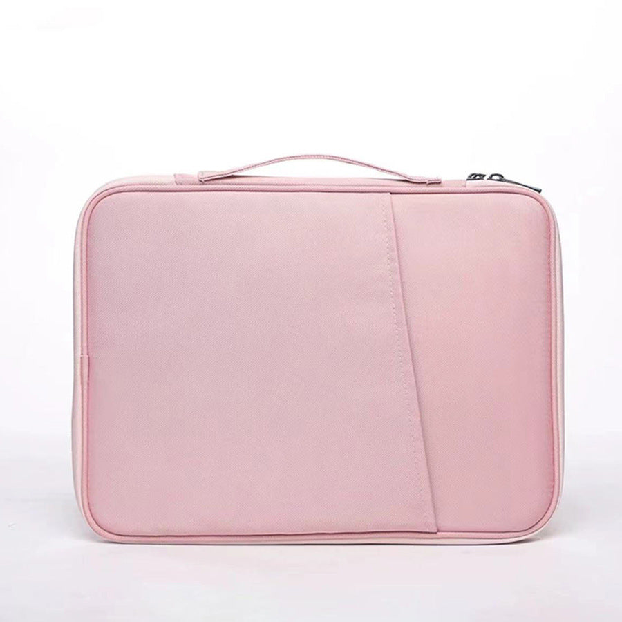 Pink 360° Protective Laptop &amp; Tablet Sleeve with Accessory Organizer - Water-Repellent Carrying Case