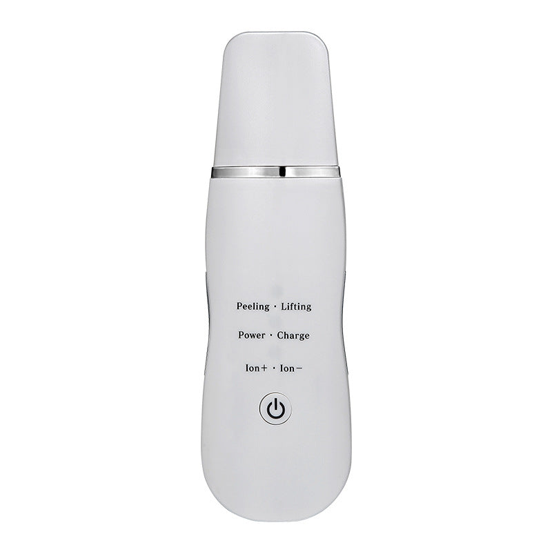 Ultrasonic Skin Scrubber - Deep Cleansing, Peeling, Lifting &amp; Ion Infusion Facial Spatula(white)