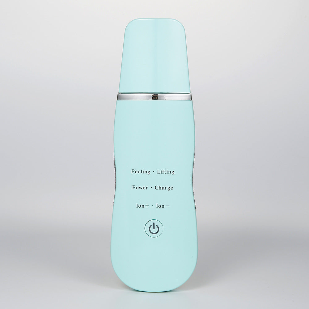Ultrasonic Skin Scrubber - Deep Cleansing, Peeling, Lifting &amp; Ion Infusion Facial Spatula(green)