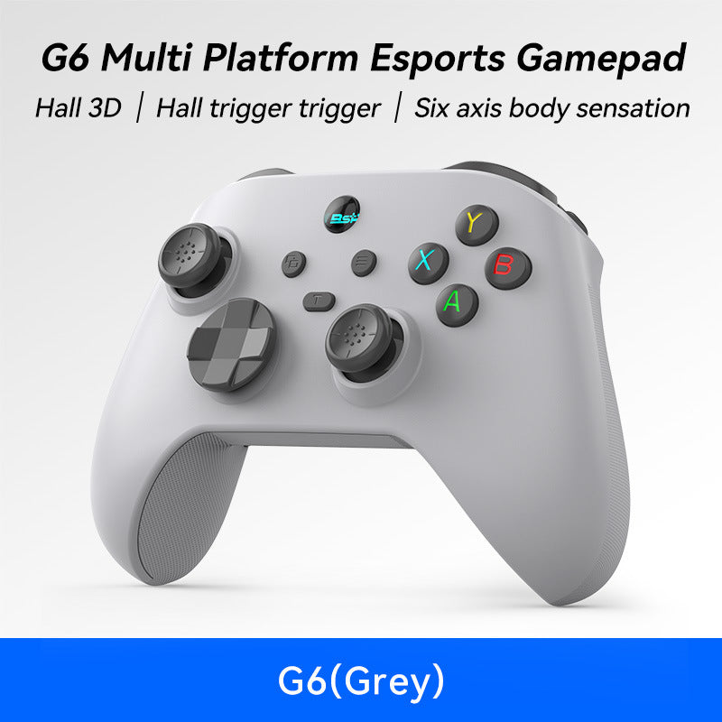 G6 Pro Wireless Gaming Controller - Hall Joysticks &amp; Triggers, Multi-Platform, Six-Axis Gyro, Turbo &amp; Macro(grey)